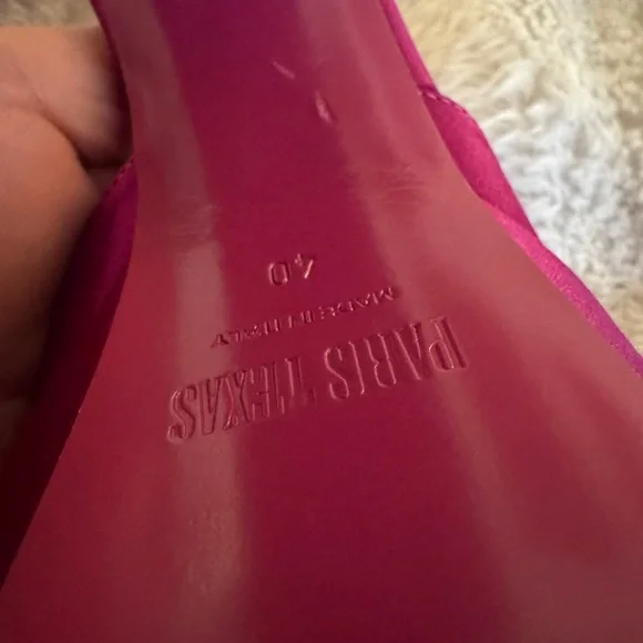 Paris Texas Vibrant Pink Platform Heels - Picture 3 of 11